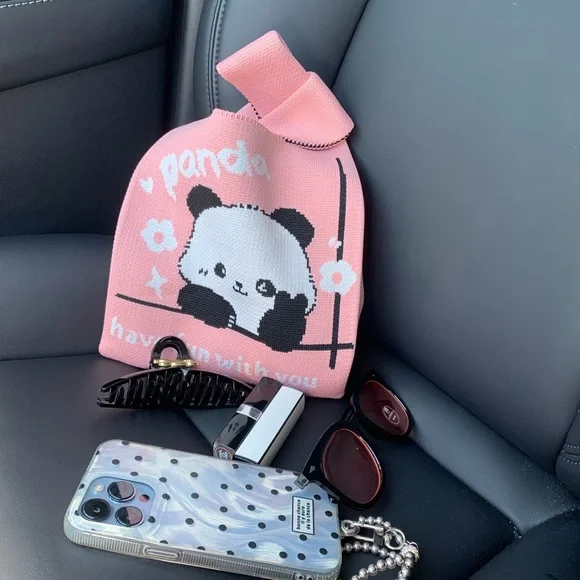 Mini tote style knit bag - Picture 2 of 8